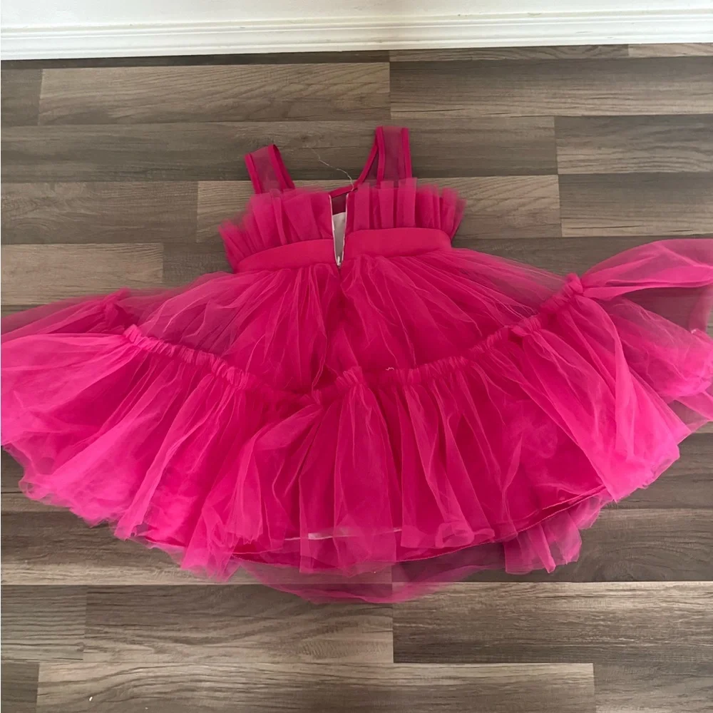 SHEIN Pink Tulle Kids Dress